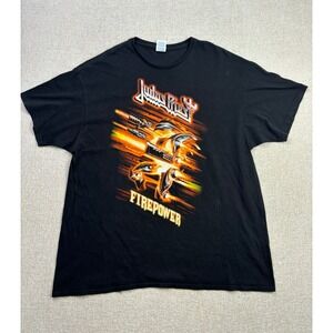 Judas Priest Firepower 2018 World Tour T-Shirt Mens 2XL Black Delta Pro Weight
